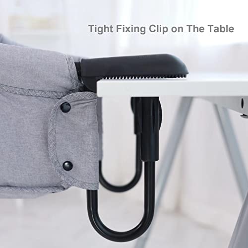 PandaEar Hook on Booster Quick Seat| Clip on Table High Chair for Home or Travel| Portable Fold-Flat High Load Design