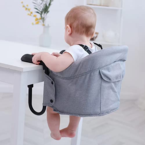 PandaEar Hook on Booster Quick Seat| Clip on Table High Chair for Home or Travel| Portable Fold-Flat High Load Design