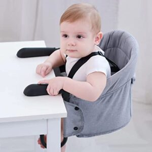 PandaEar Hook on Booster Quick Seat| Clip on Table High Chair for Home or Travel| Portable Fold-Flat High Load Design