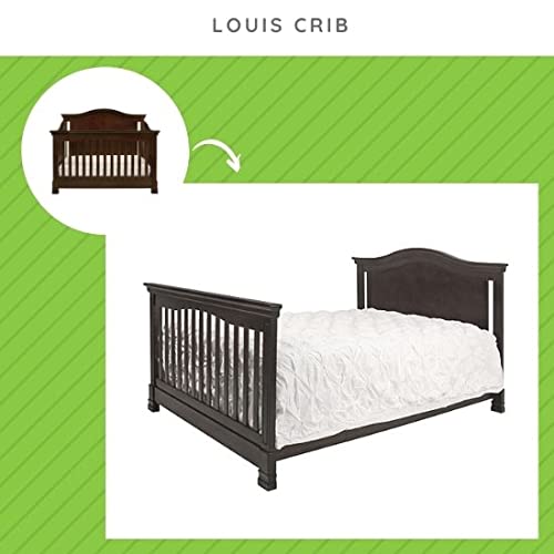 CC KITS Full-Size Conversion Kit Bed Rails for Million Dollar Baby Ashbury, Durham, Etienne, Foothill, Louis & Wembley Cribs (Espresso)