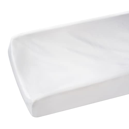 Satin Changing Pad Cover, Changing Table Cover 2 Pack Diaper Changing Pad Cover Great for Baby Hair, Soft Silk Feeling Cradle Sheet Changing Table Sheets 17" x 32", White