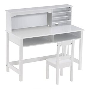 nc painted student table and chair set a, white, 5-layer desktop, multifunctional (1106066cm)