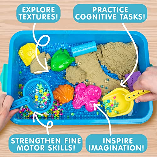 Made By Me Explore + Create Sea Life Sensory Bin, Fun Bins for Toddlers 1-3, All-in-One Tactile Toys, Learn Through Play Unique Fine Motor Toys & FIN-Tastic Experience