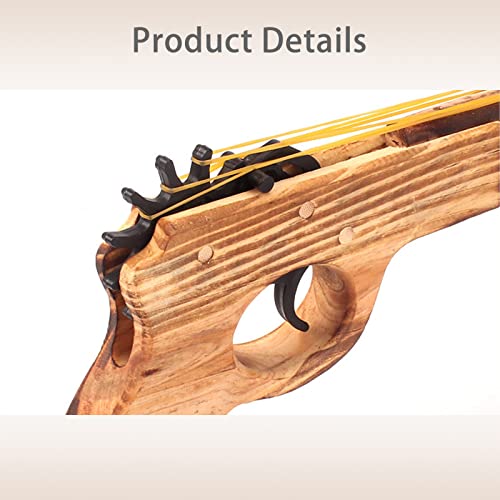 xinlong 2 Pcs Wooden Rubber Band Gun Quality Wood & Handmade Kids Outdoor Toy 9 Inches Length