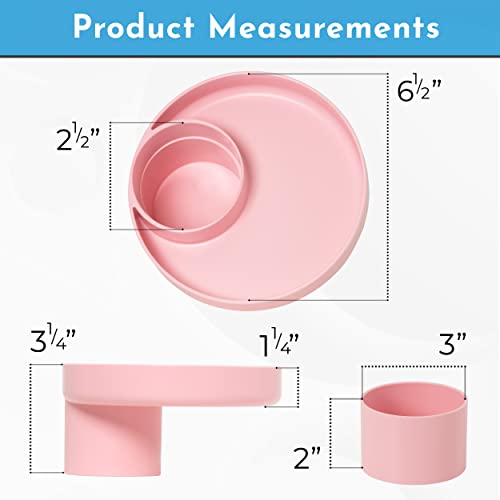 Travel Tray for Cup Holder (Light Pink) - USA Made