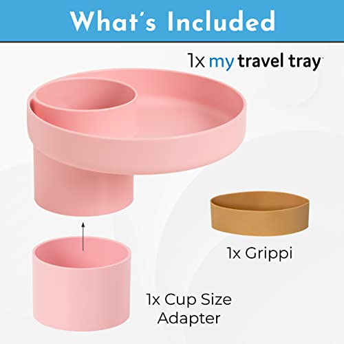 Travel Tray for Cup Holder (Light Pink) - USA Made