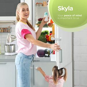 Baby Proof Strap Locks (20-Pack) by Skyla Homes - No Tools or Screws Needed, Wipes Included - Multipurpose Cabinet Locks for Child Safety