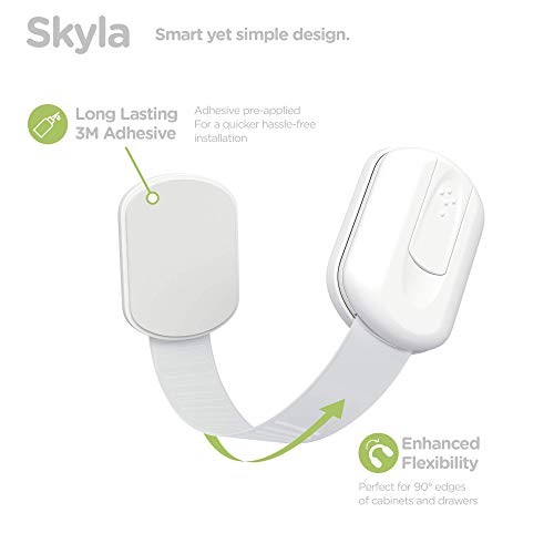 Baby Proof Strap Locks (20-Pack) by Skyla Homes - No Tools or Screws Needed, Wipes Included - Multipurpose Cabinet Locks for Child Safety