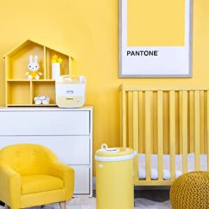 Ubbi Steel Odor Locking Diaper Pail, Pantone Yellow (Discontinued by Manufacturer)