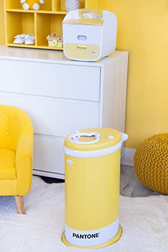 Ubbi Steel Odor Locking Diaper Pail, Pantone Yellow (Discontinued by Manufacturer)