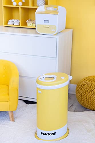 Ubbi Steel Odor Locking Diaper Pail, Pantone Yellow (Discontinued by Manufacturer)