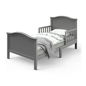 child craft camden toddler bed with guard rails (cool gray)