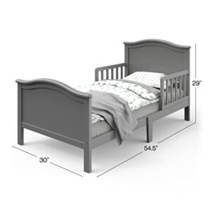 Child Craft Camden Toddler Bed with Guard Rails (Cool Gray)