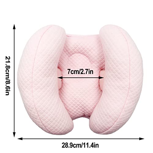 KAKIBLIN Baby Support Pillow, Todder Car Seat Stroller Neck Support Travel Pillow for Toddler Boys Girls, Pink