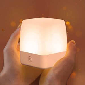 portable night light for kids, led nursery night light for babies, rechargeable nursing light dimming nightlight baby lamp touch night light bedside lamp for breastfeeding with memory function