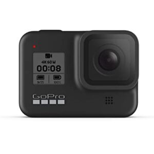 GoPro HERO8 Black Action Camera Bundle with Dual Battery Charger & Includes 3 Total Batteries with case.