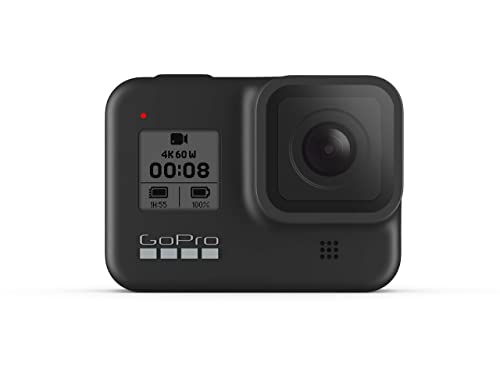 GoPro HERO8 Black Action Camera Bundle with Dual Battery Charger & Includes 3 Total Batteries with case.