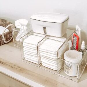 LELLOBABY™ - Deluxe Lucite Acrylic Diaper Caddy