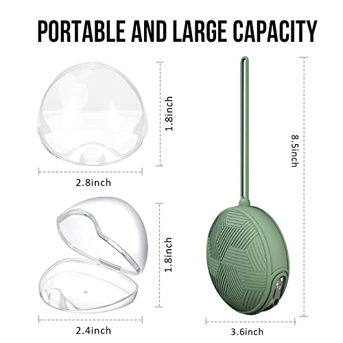 Smlpuame Pacifier Holder Case,BPA Free Portable Pacifier Storage Container,Silicone Baby Pacifier Cover Pouch for Diaper Bag Stroller,Travel Outdoor Activities,Easy to Clean(Black)