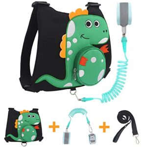 3 in 1 baby toddler leash, elongriver anti lost wrist link child leash for walking safety harness leash backpack for toddlers