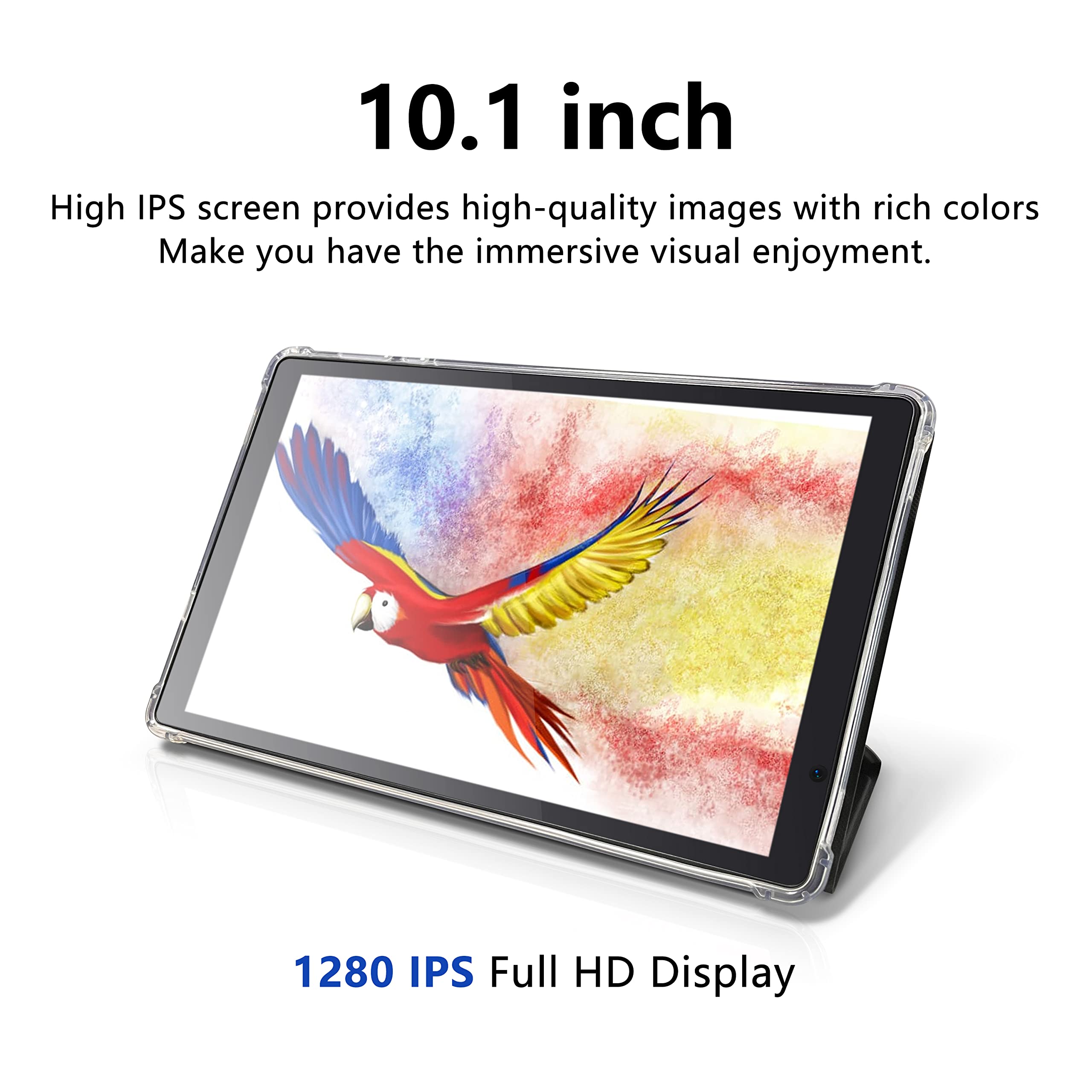 Tibuta 2023 E100 Android 11 Tablets,10" Android Tablets with Protective Case,Quad Core Processor,5.0MP Front+8.0MP Rear Camera,6000mah Bluetooth Tablets,Wi-Fi Tablet