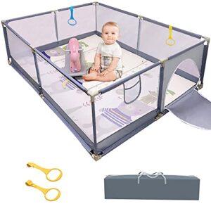 yungu baby playpen , playpens babies , infant playard gates ,indoor & outdoor kids activity center,sturdy baby fence play area babies, toddlers, infants (70.8778.7425.59inch), 70.87*78.74*25.59 inch