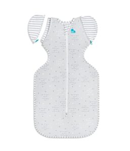 love to dream swaddle up transition bag lite 0.2 tog, you are my, medium, 13-19 lbs, patented zip-off wings, gently help baby safely transition from being swaddled to arms free before rolling over