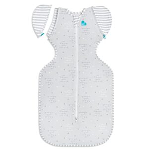 Love to Dream Swaddle UP Transition Bag Lite 0.2 TOG, You are My, Medium, 13-19 lbs, Patented Zip-Off Wings, Gently Help Baby Safely Transition from Being swaddled to arms Free Before Rolling Over