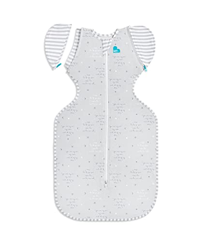 Love to Dream Swaddle UP Transition Bag Lite 0.2 TOG, You are My, Medium, 13-19 lbs, Patented Zip-Off Wings, Gently Help Baby Safely Transition from Being swaddled to arms Free Before Rolling Over