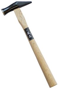 ranshou japanese carpenter hammer with nail set punch sakikiri 24mm, heavy duty woodworking hammer with nail setter wood handle for driving nail, made in japan