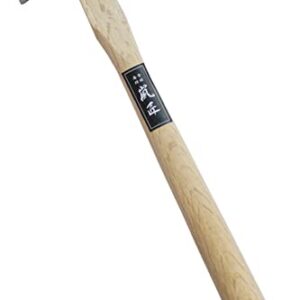 RANSHOU Japanese Carpenter Hammer with Nail Set Punch SAKIKIRI 24mm, Heavy Duty Woodworking Hammer with Nail Setter Wood Handle for Driving Nail, Made in JAPAN