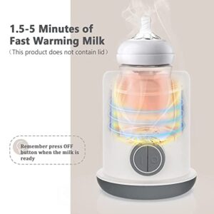 Bottle Sterilizer & Baby Bottle Warmer Electric Steam Sterilizer and Dryer, 6-in-1 Bottle Sanitizer for Baby Items & Breast Pump Accessories