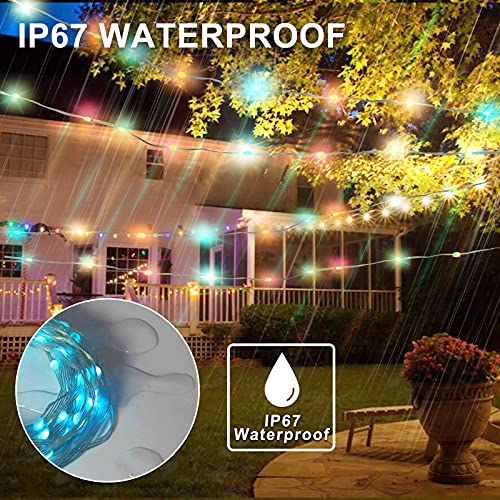 BABEKIN Rope Lights, 16 Colors Changing Lights with Remote, USB/Battery Powered String Light Indoor Decorative Lighting for Wedding Christmas Party Waterproof Outdoor Decorations