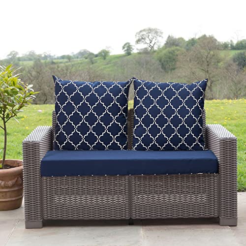 Nigoone Outdoor Loveseat Cushion for Patio Furniture, 24×48 Replacement Bench Deep Seating Glider Cushions with All-Weather Removable Cover, 3-Piece