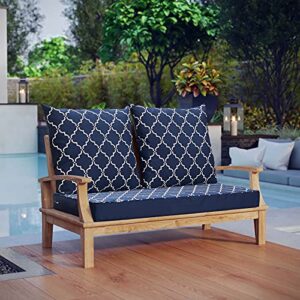 Nigoone Outdoor Loveseat Cushion for Patio Furniture, 24×48 Replacement Bench Deep Seating Glider Cushions with All-Weather Removable Cover, 3-Piece