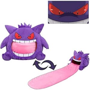 xkun cozy gengar cartoon sleeping pad 2 in 1 nap pillow portable foldable sleeping bag 63x19 inches nap pad for children boys and girls, for movie night, nap and more, best gift for kids