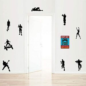 Keep Out Gamer at Work - Bestylez Funny Gamer Sign For Gaming Room Wall Door Decor - Gift For Teen Boy, Boyfriend 12" * 8" (159)