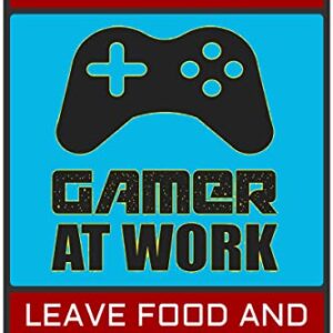 Keep Out Gamer at Work - Bestylez Funny Gamer Sign For Gaming Room Wall Door Decor - Gift For Teen Boy, Boyfriend 12" * 8" (159)