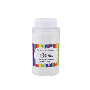 craft and party, craft glitter for craft and decoration 1 pound bottled (ultra fine - 1/128", 0.008", 0.2mm, iridescent)