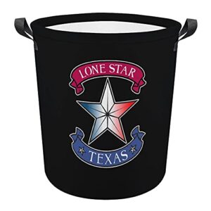 texas, the lone star state oxford cloth laundry basket with handles storage basket for toy organizer kids room nursery hamper bathroom