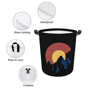 Colorado Flag Mountain Oxford Cloth Laundry Basket with Handles Storage Basket for Toy Organizer Kids Room Nursery Hamper Bathroom