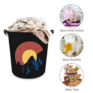 Colorado Flag Mountain Oxford Cloth Laundry Basket with Handles Storage Basket for Toy Organizer Kids Room Nursery Hamper Bathroom