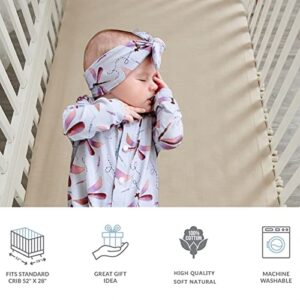 Brandream Gender Neutral Boho Bohemian Baby Girl Boy Nursery Crib Bedding Set 3 Pieces Solid Beige Farmhouse Chic Unisex Minimalist Tassel Fringe Macrame Cozy 100% Washed Cotton