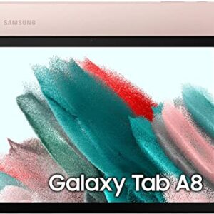 SAMSUNG Galaxy Tab A8 10.5” 32GB Android Tablet, LCD Screen, Kids Content, Smart Switch, Expandable Memory, Long Lasting Battery, US Version, 2022, Pink Gold