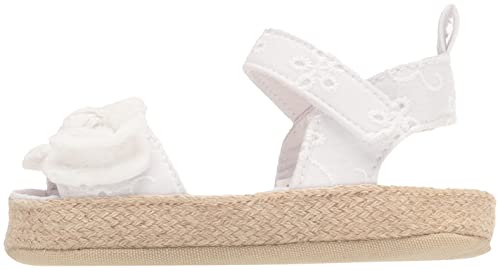 Gerber Baby Girls Espadrille Sandal Crib Shoe, Eyelet, 6 9 Months Infant