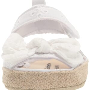 Gerber Baby Girls Espadrille Sandal Crib Shoe, Eyelet, 6 9 Months Infant