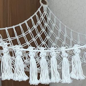 TAKNAP Boho Macrame Stuffed Animal Hammock or net Holder for Toy Storage Organization Aesthetic Cute Room or playroom Decor Cute Stuff