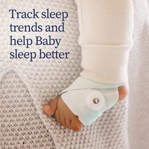 Owlet Dream Sock - Smart Baby Monitor - Foot Sensor to Track Heartbeat and Oxygen O2 Levels in Infants and Babies - Notifications for Night Wakings, Movement and Sleep State - Mint