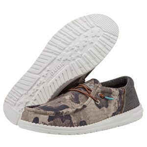 Hey Dude Men's Wally Baja Beachcomber Size 9 | Men's Shoes | Men's/Women's Lace Up Loafers | Comfortable & Light-Weight