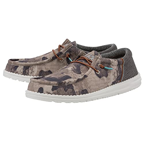 Hey Dude Men's Wally Baja Beachcomber Size 9 | Men's Shoes | Men's/Women's Lace Up Loafers | Comfortable & Light-Weight